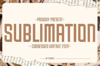 Sublimation Typeface font