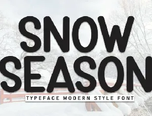 Snow Season Display font