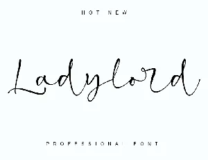 Ladylord - personal use font