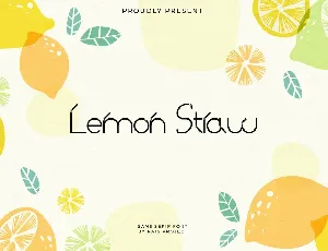 Lemon Straw Demo font