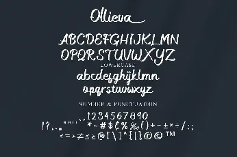 Ollieva font