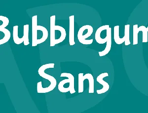 Bubblegum Sans font