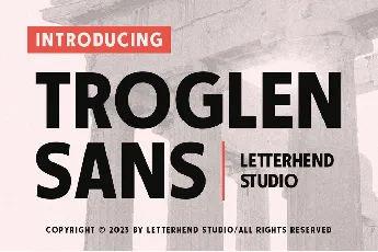 Troglen Sans font