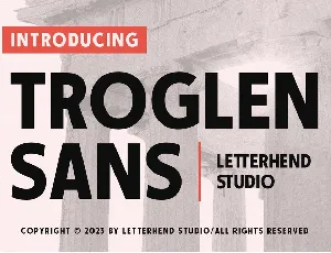 Troglen Sans font