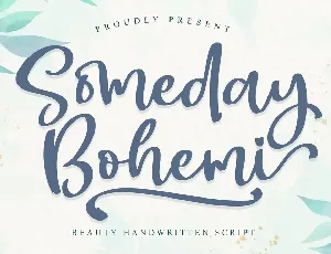 Someday Bohemi font