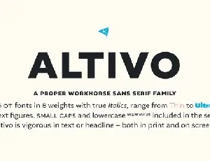 Altivo Family font