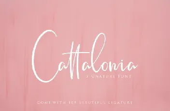 Cattalonia Signature font