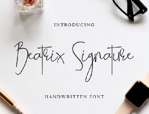 Beatrix Signature font