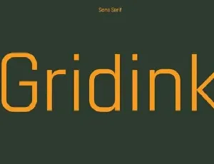 Gridink font