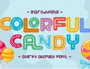 COLORFUL CANDY font