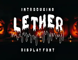 LETHER font