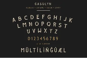 Gasolyn font