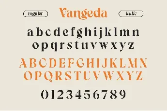 Vangeda font