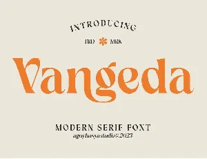 Vangeda font