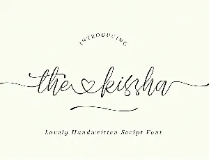 The Kissha font