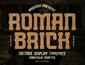 ROMAN BRICK font