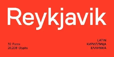 SK Reykjavik Sans Serif font