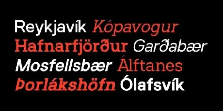 SK Reykjavik Sans Serif font