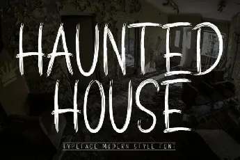 Haunted House Display Typeface font