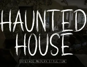 Haunted House Display Typeface font