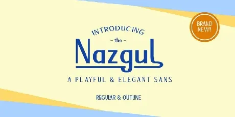 Nazgul Sans Serif font