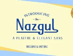 Nazgul Sans Serif font