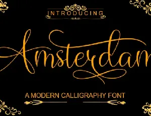 Amsterdam Calligraphy font