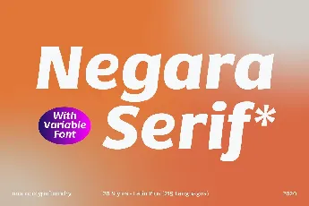 Negara Serif font