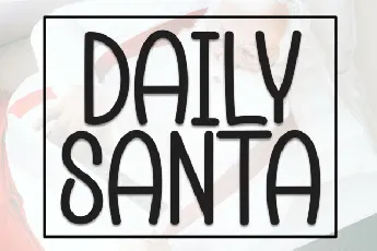 Daily Santa Display font