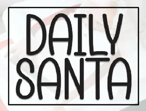 Daily Santa Display font