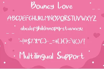 Bouncy Love font