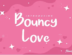 Bouncy Love font