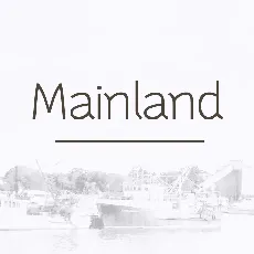 Mainland PERSONAL font