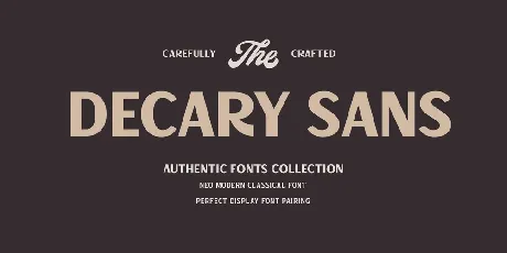 Decary Sans font