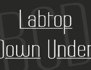 Labtop Down Under font