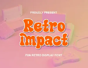 Retro Impact font