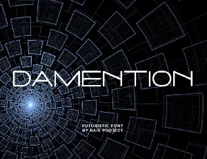 Damention font