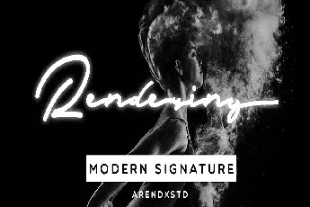 Rendering Signature font