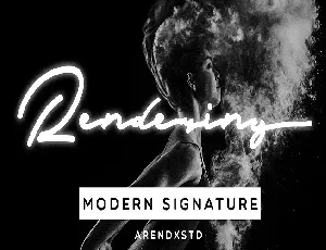 Rendering Signature font