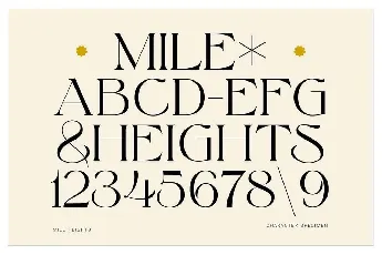 Mile Heights font