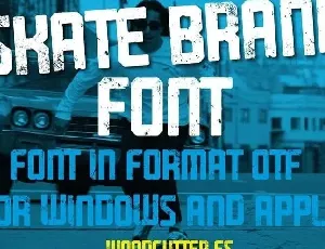 Skate Brand Display font