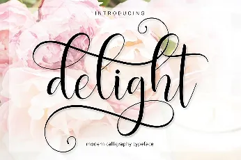 Delight Script font