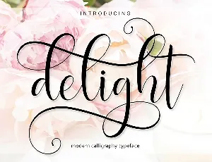 Delight Script font