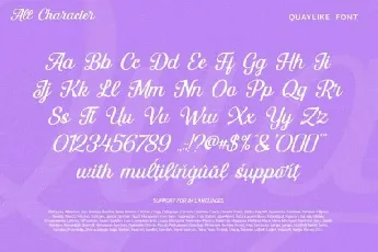 Quaylike font