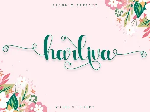 Harliva font