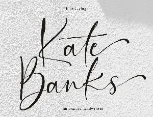 Kate Banks Demo font