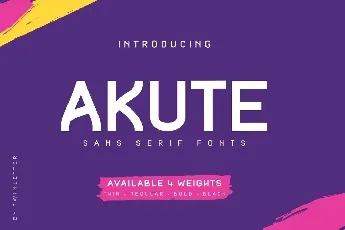 Akute Personal Use font