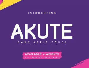 Akute Personal Use font