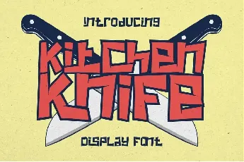 Kitchen Knife font