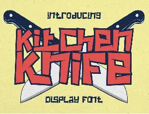 Kitchen Knife font